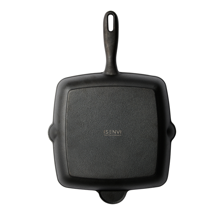 Byron gietijzeren grillpan vierkant 28 CM