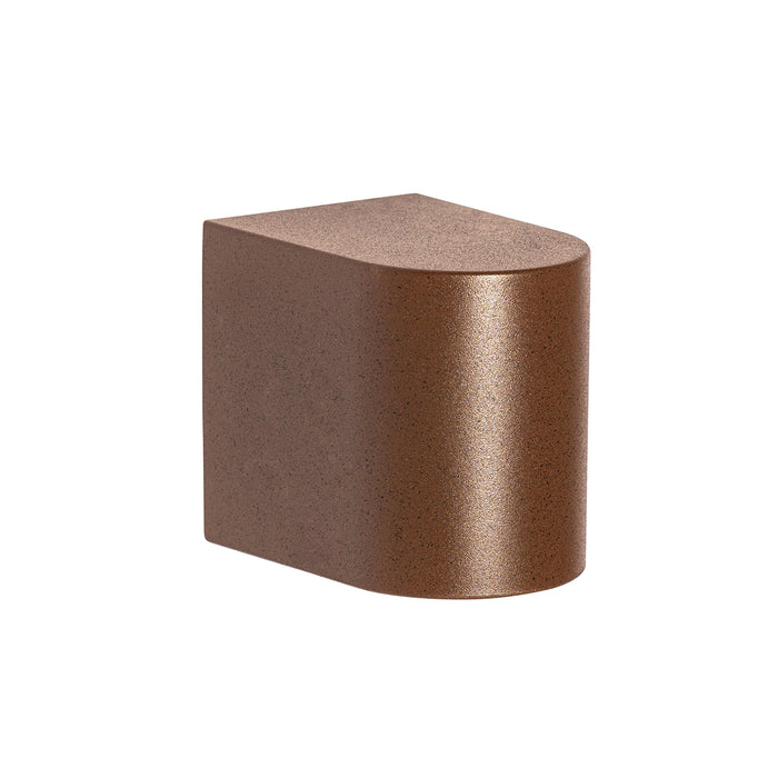 QAZQA Moderne buiten wandlamp roestbruin kunststof ovaal - Baleno