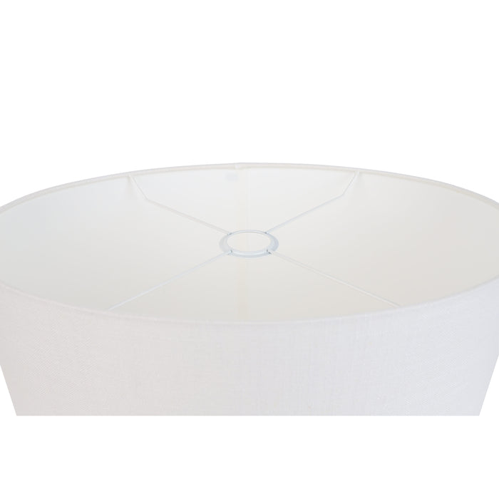 QAZQA Linnen lampenkap wit ovaal 50|33|25