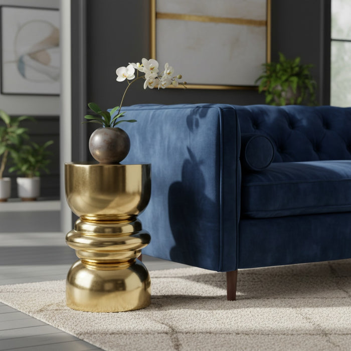 Housecraft Living Kinga Bijzettafel Rond 29.50 cm Goud