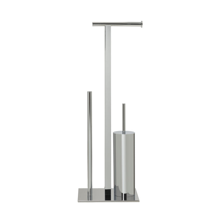 Sealskin Square Toiletbutler - Toiletrolhouder - Toiletborstel met Houder - Reserverolhouder - Vrijstaand - Chroom
