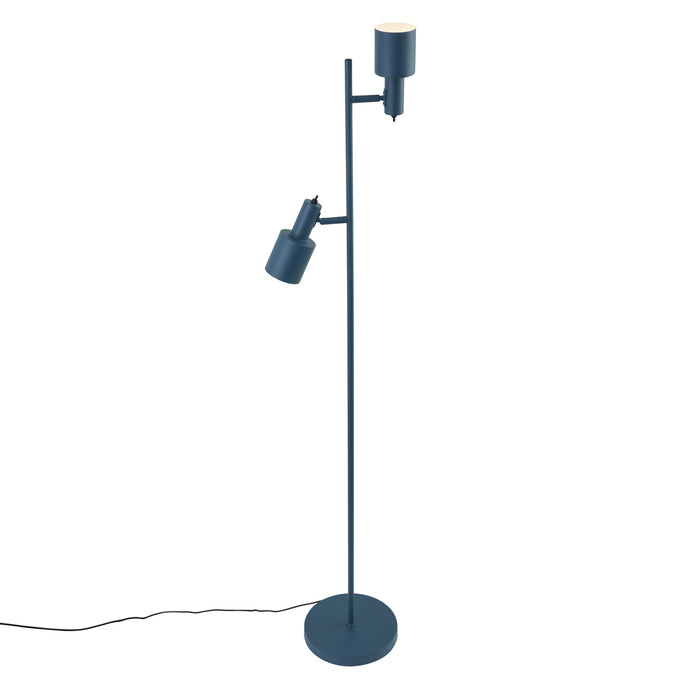 QAZQA Moderne vloerlamp blauw 2-lichts - Stijn