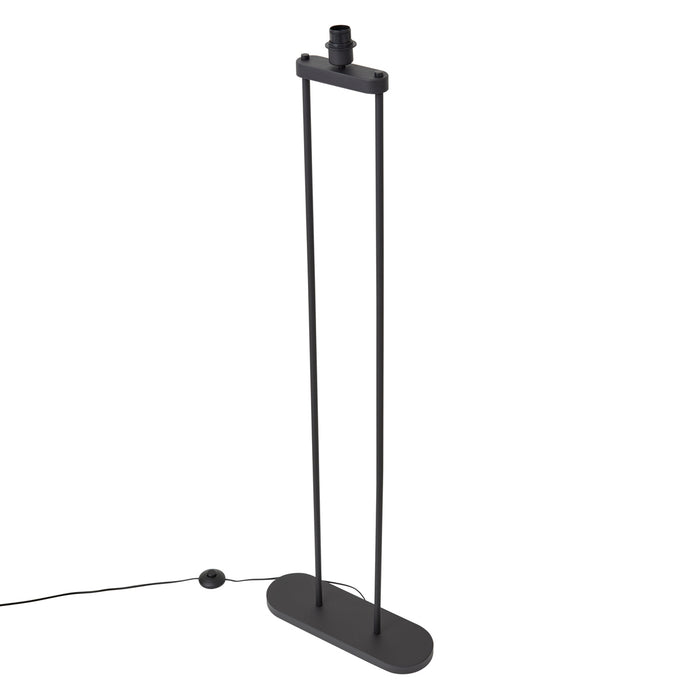 QAZQA Moderne vloerlamp zwart - Thijmen