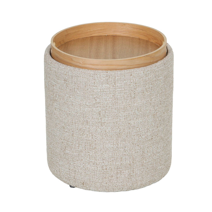 DÉJA Living - Bijzettafel Beige|Naturel - Incl. Opbergruimte - Zara