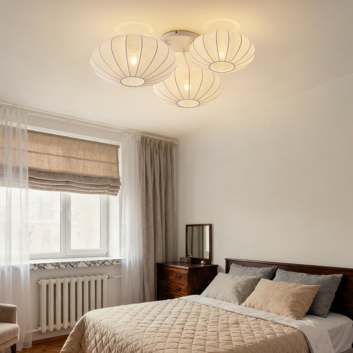 QAZQA Japandi plafondlamp wit 3-lichts - Multi Bida