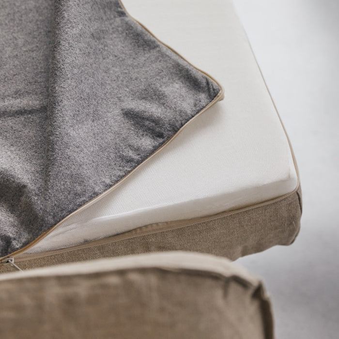 Tikamoon - Ariane - Fauteuil van natuurlijk linnen