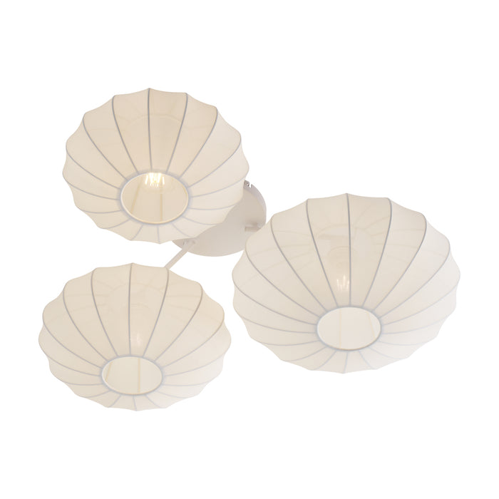 QAZQA Japandi plafondlamp wit 3-lichts - Multi Bida