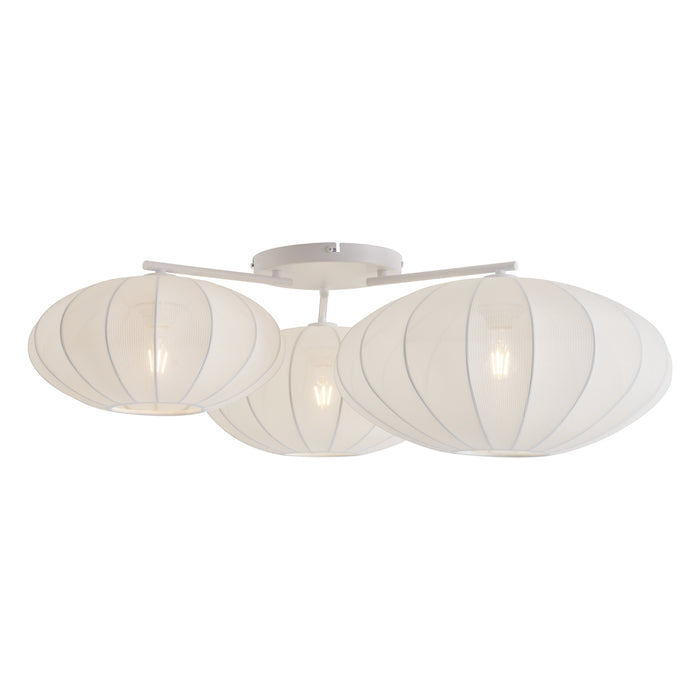 QAZQA Japandi plafondlamp wit 3-lichts - Multi Bida