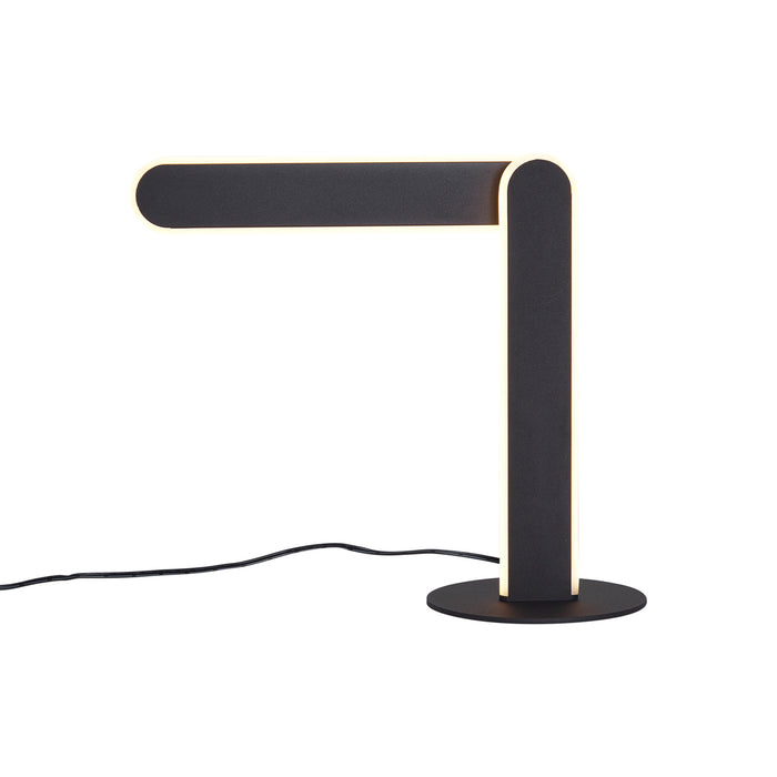 QAZQA Design tafellamp zwart incl. LED 3-staps dimbaar - Gate