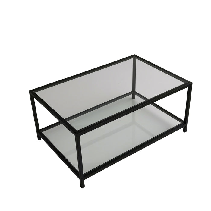 Giga Meubel - Salontafel Rechthoek Zwart|Glas - 90x60x40cm - Astro