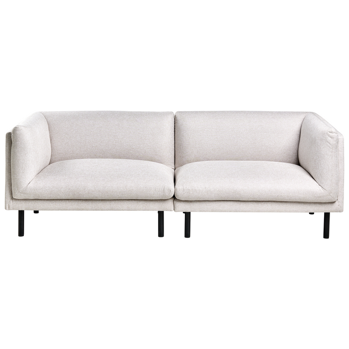 Beliani - VORGOD - Driezitsbank - Lichtbeige - Polyester