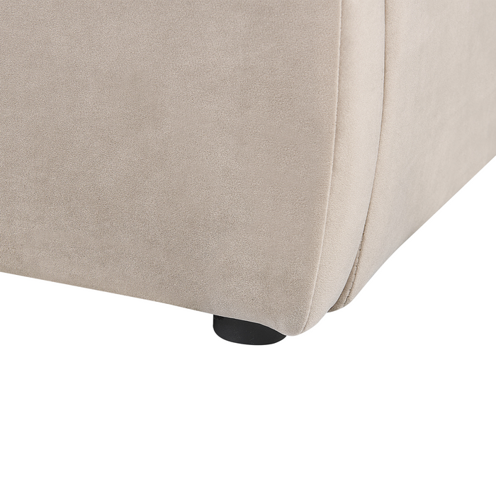 Beliani - BAJONNA - Tweepersoonsbed - Taupe - 160 x 200 cm - Stof