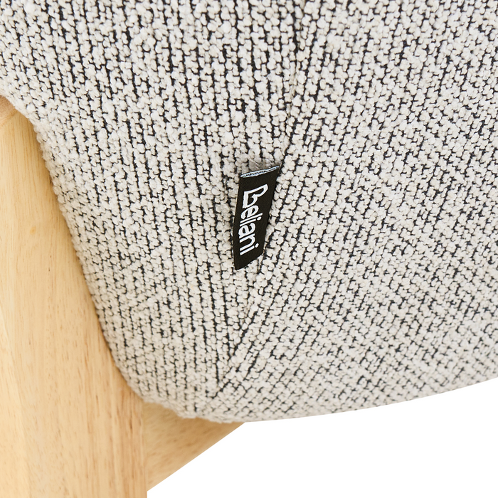 Beliani - ALNOR - Driezitsbank - Lichtgrijs - Polyester