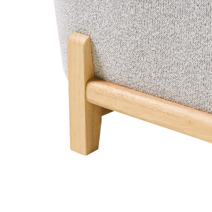 Beliani - ALNOR - Driezitsbank - Lichtgrijs - Polyester