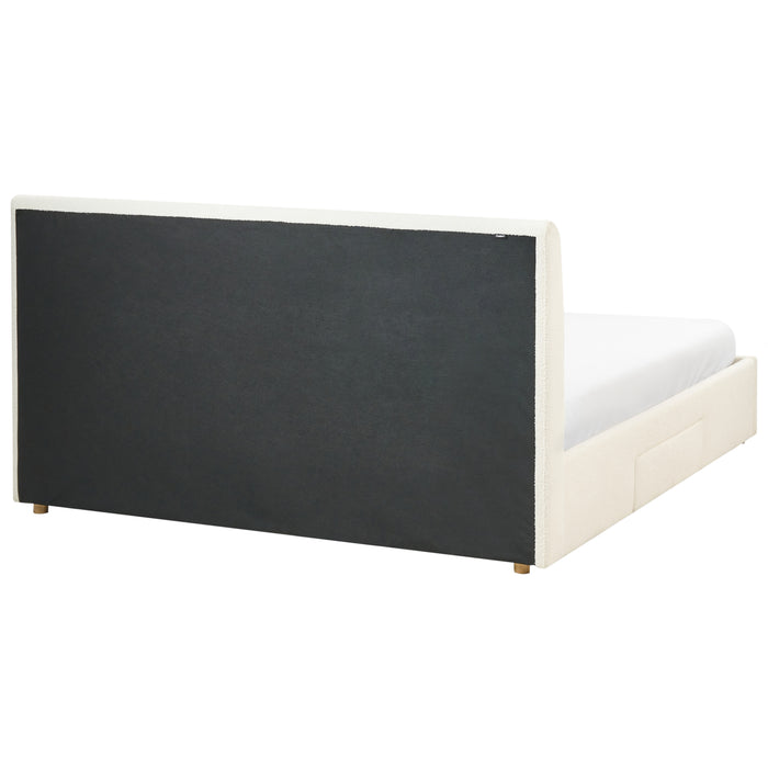 Beliani-SOUTRIN-Bed met opbergruimte-Off-white-180 x 200 cm-Bouclé