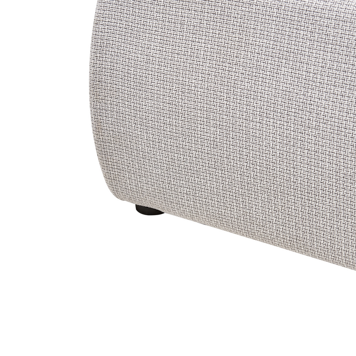 Beliani - BAJONNA - Tweepersoonsbed - Lichtgrijs - 160 x 200 cm - Stof