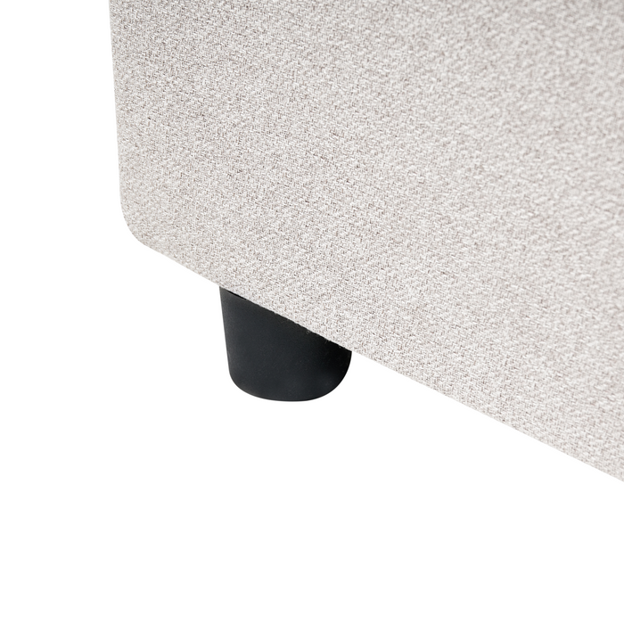 Beliani-PRADES-Bed met opbergruimte-Lichtbeige-140 x 200 cm-Polyester