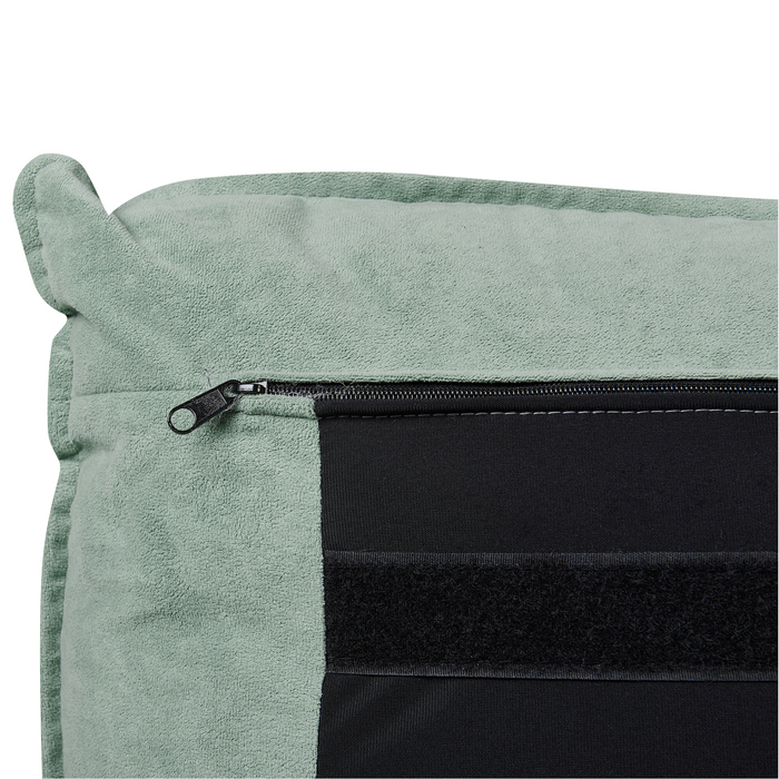 Beliani - BAJONNA - Tweepersoonsbed - Mintgroen - 160 x 200 cm - Stof