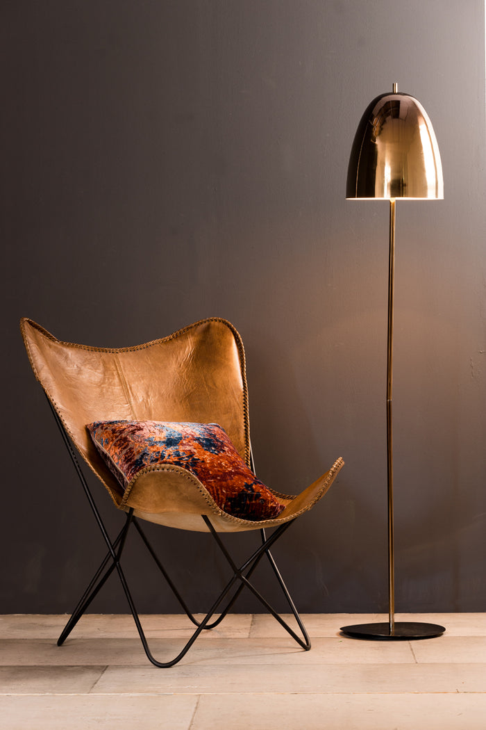 Light & Living Light&living Stoel 72x72x84 cm BUTTERFLY leer bruin