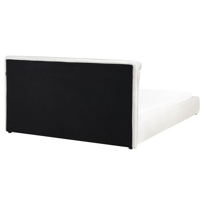 Beliani - BAJONNA - Tweepersoonsbed - Off-white - 160 x 200 cm - Stof