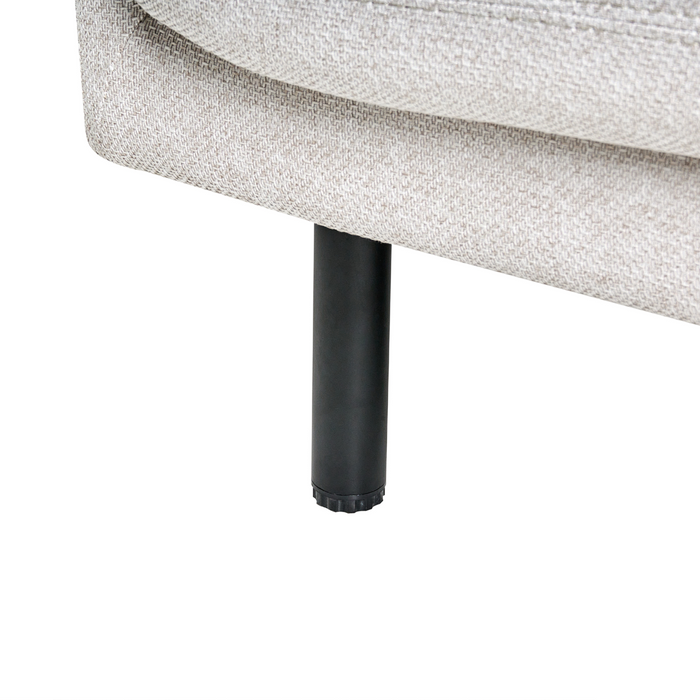 Beliani - VORGOD - Driezitsbank - Lichtbeige - Polyester