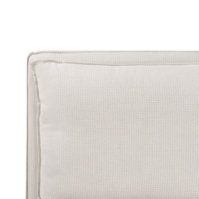 Beliani - BAJONNA - Tweepersoonsbed - Beige - 180 x 200 cm - Stof