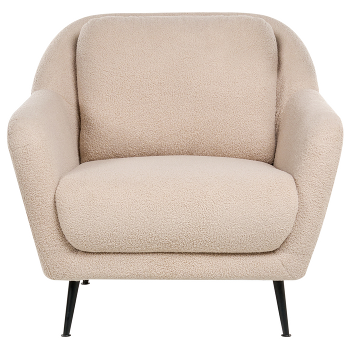 Beliani - EIBY - Fauteuil - Beige - Bouclé