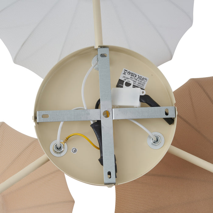 QAZQA Japandi plafondlamp wit met beige en bruin 3-lichts - Multi