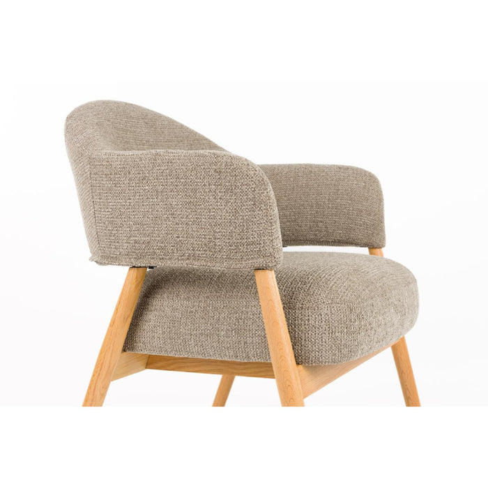 Puur Clay fauteuil hout - donkerbruin