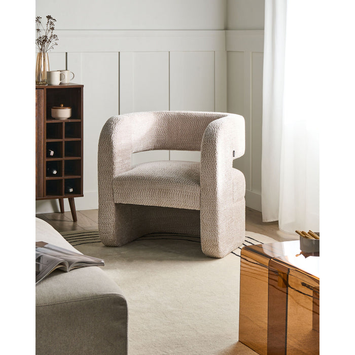 Beliani - VIDSEL - Fauteuil - Beige - Chenille