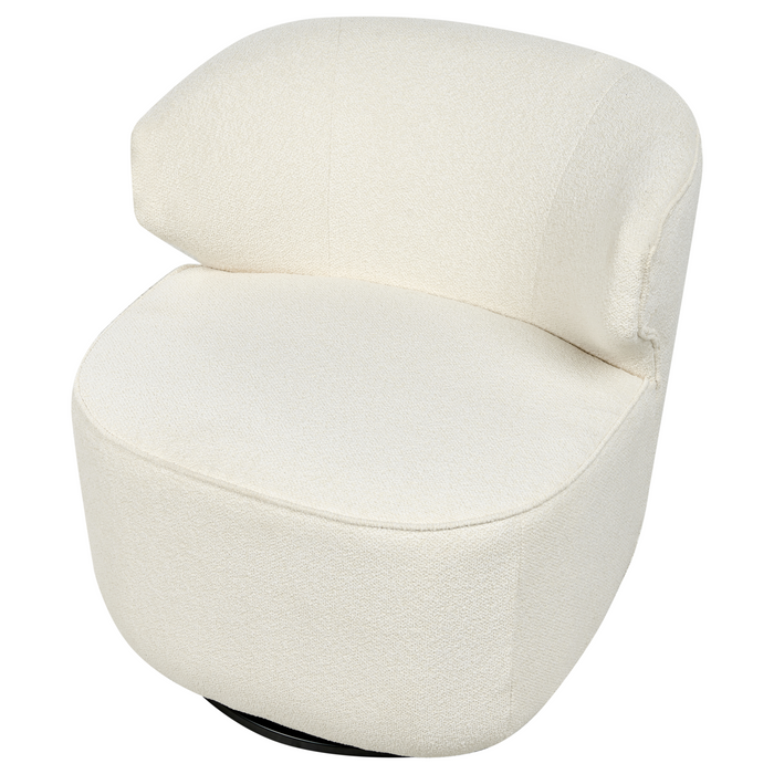 Beliani - MOLLEBY - Fauteuil - Off-white - Bouclé