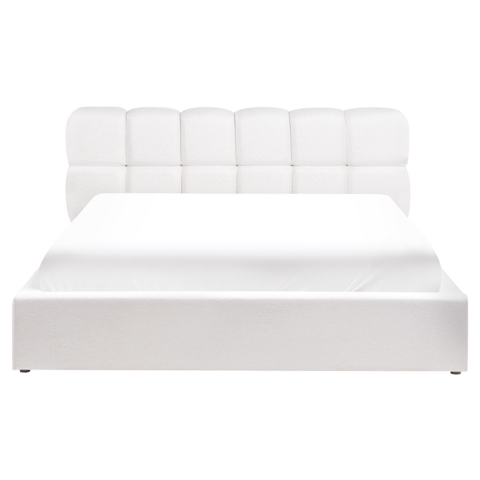 Beliani-BASTON-Bed met opbergruimte-Off-white-160 x 200 cm-Stof