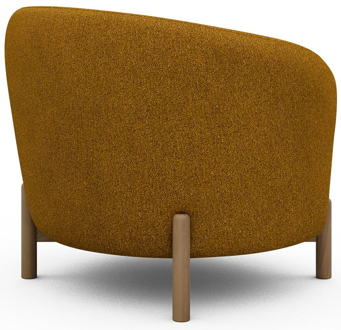 Kragelund Gran Fauteuil Oker Bouclé | Eiken