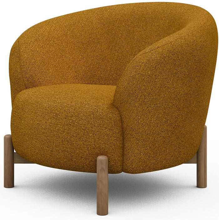 Kragelund Gran Fauteuil Oker Bouclé | Eiken