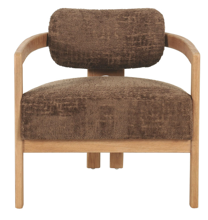 MUST Living Lounge chair Kelly natural,75x73x73 cm, luxor hazelnut