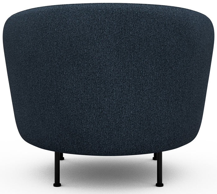 Kragelund Gran Fauteuil Blauw Bouclé Cirkel-Poot