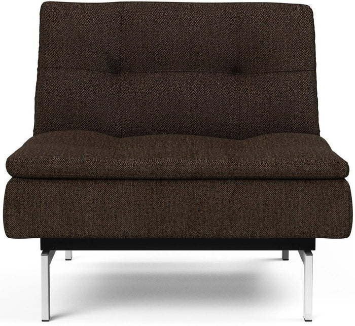 Innovation Dublexo Slaapstoel Taura Chocco | Chrome