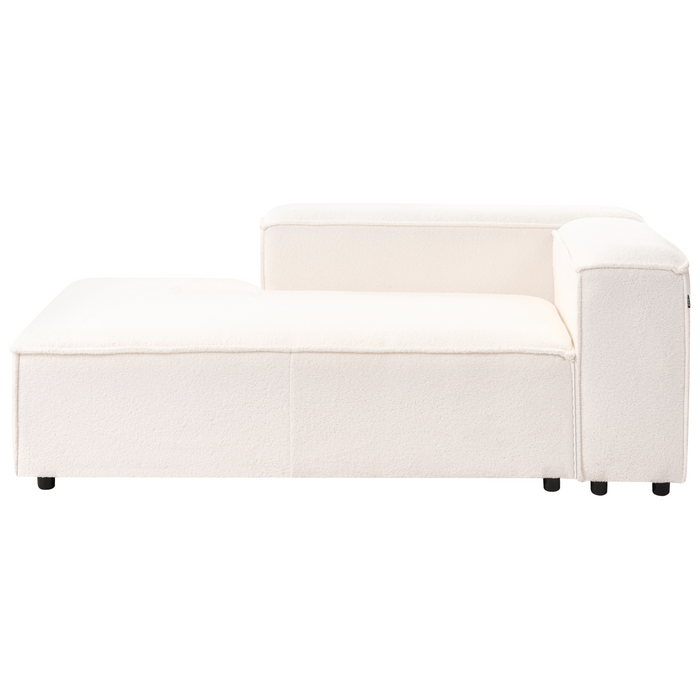 Beliani - ARDAL- Hoekbank 5-zits - Off-white - Linkszijdig - Bouclé