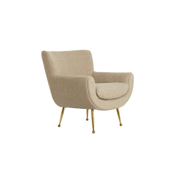 Light & Living - Vinstra fauteuil - beige+goud