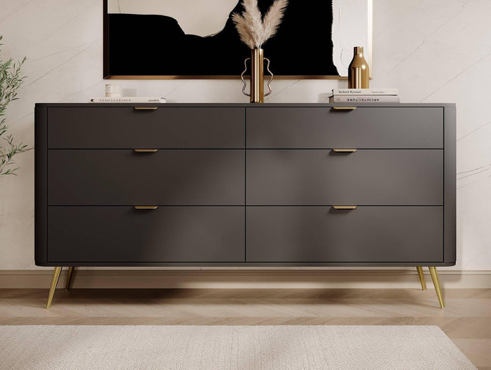 NADUVI Collection Dressoir Olivia 6 lades