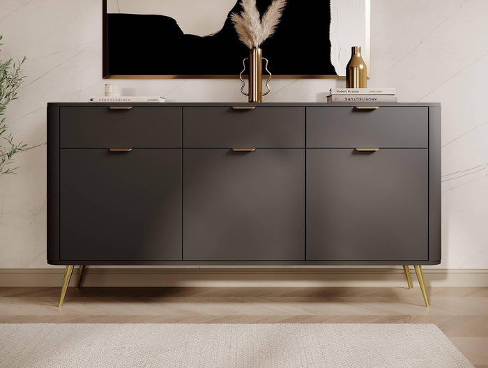 NADUVI Collection Dressoir Olivia 3 deurs 3 lades