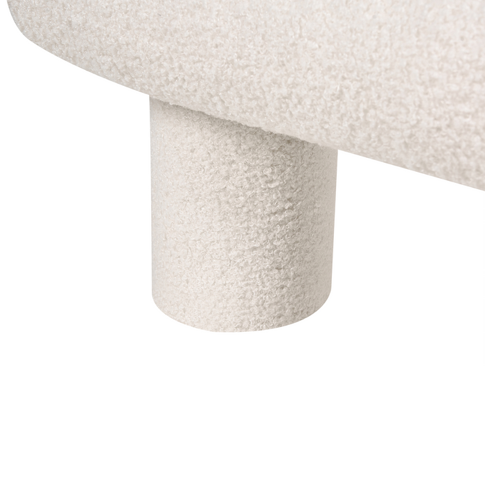 Beliani-CRESSAT-Tweepersoonsbed-Off-white-160 x 200 cm-Bouclé