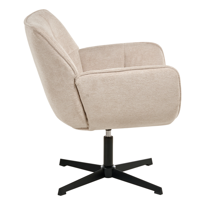 Beliani - AUMA - Fauteuil - Beige - Polyester