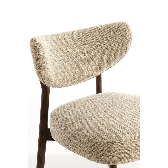 Light&living Stoel 69x62x74 cm UTSIRA hout donker bruin+crème-bruin