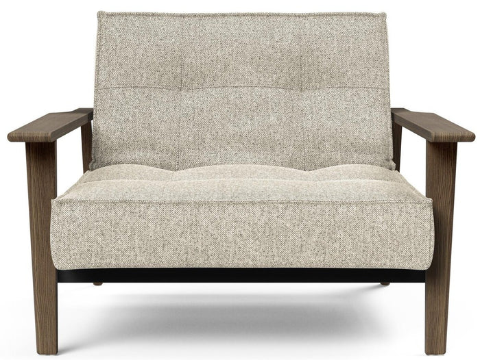 Innovation Splitback Fauteuil Gebroken Wit | Gerookt Eiken