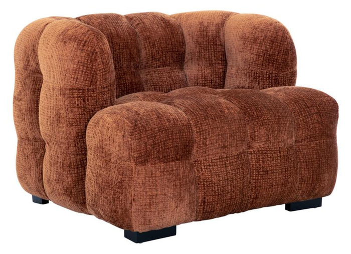 MUST Living Lounge chair Mars,75x102x95 cm, glamour cinnamon