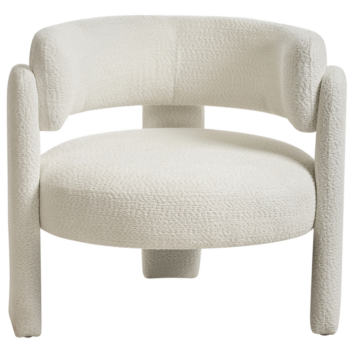 Beliani - BUREA - Fauteuil - Off-white - Chenille