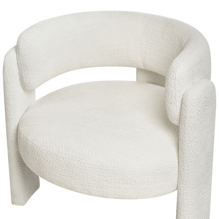 Beliani - BUREA - Fauteuil - Off-white - Chenille