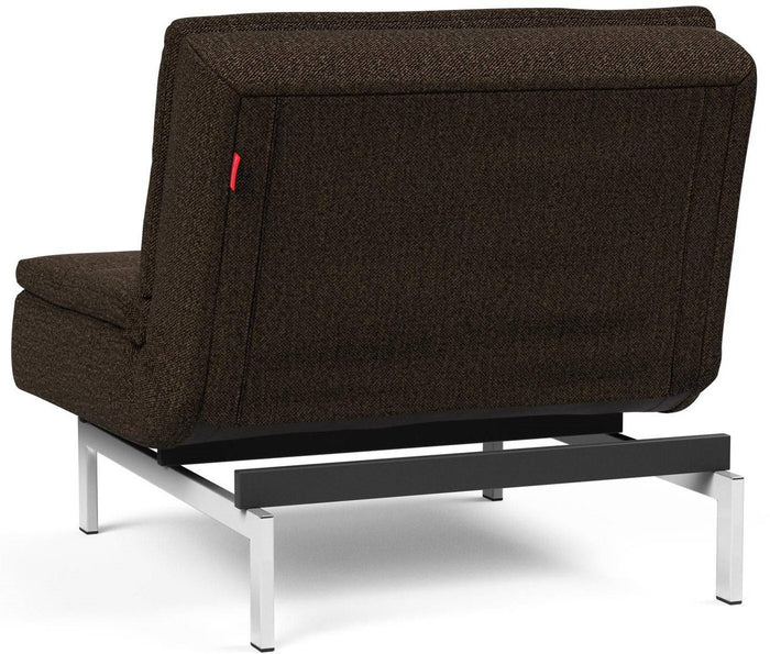 Innovation Dublexo Slaapstoel Taura Chocco | Chrome