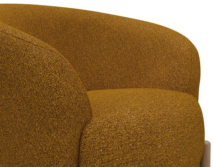 Kragelund Gran Fauteuil Oker Bouclé | Eiken